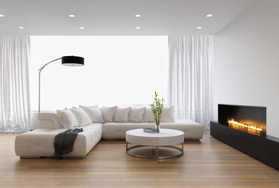 Натяжные потолки матовые для гостиной